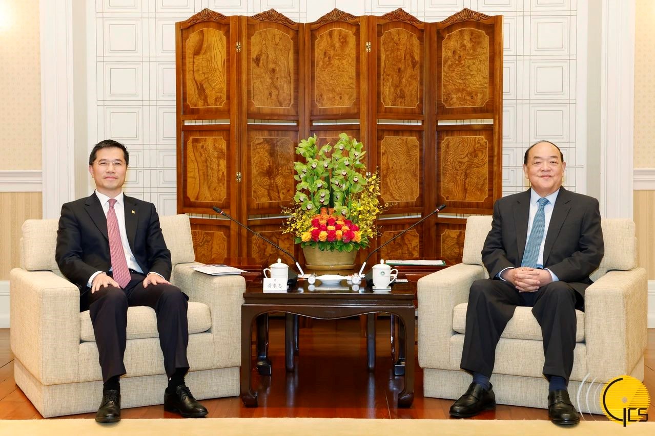 澳門國際銀行- Luso International Banking Ltd. -澳門國際銀行董事長黃來志一行拜訪澳門特區行政長官賀一誠